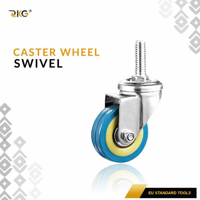 Roda Caster PVC Troli 2 Inch Furnitur Rak Serbaguna Industrial Caster by Homeware Equipt