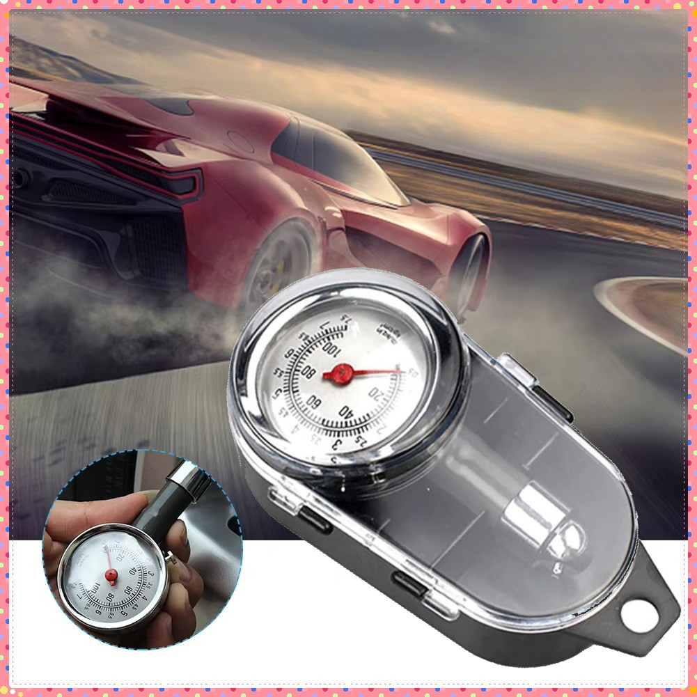 Motor Tire Pressure Gauge/Tire Pressure Gauge Ukuran Angin Bulat Ban Motor Mobil Tire Pressure Gauge