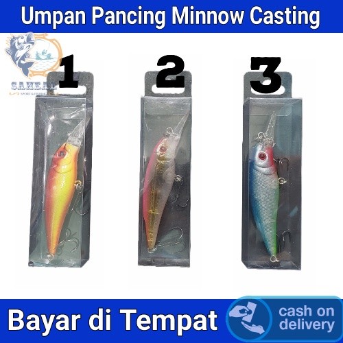 Umpan Pancing Lure Minnow Model Lidah Panjang 10CM/15Gr