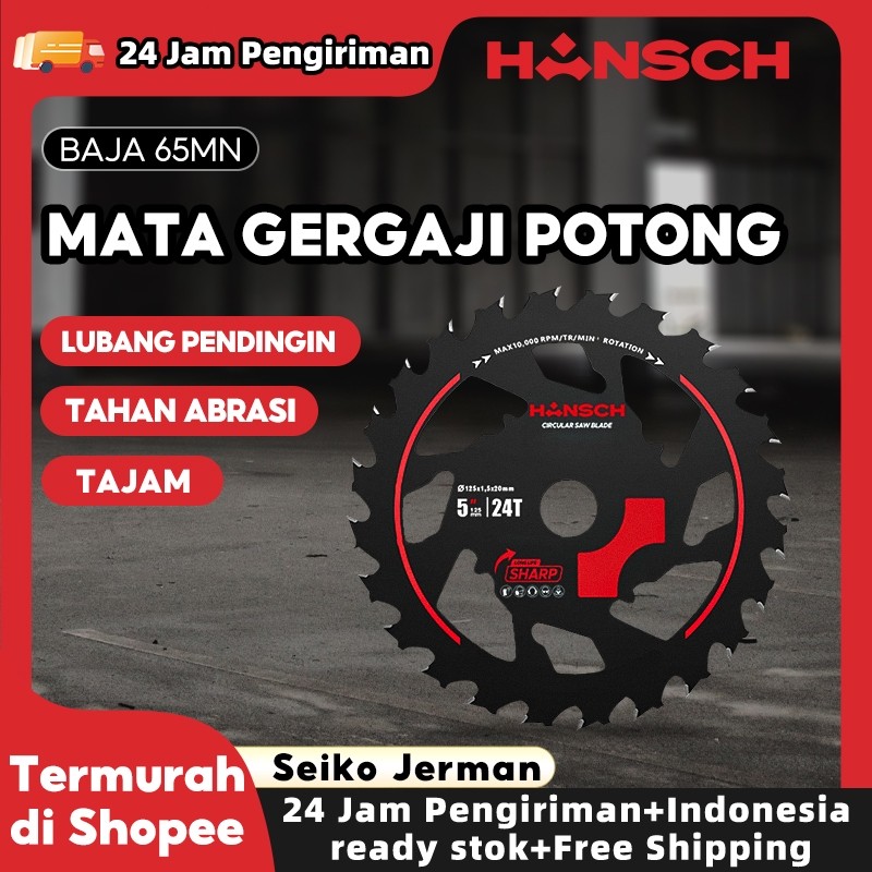 HANSCH Mata Gergaji Potong  Mata Gerinda Gergaji Listrik Lithium Circular saw Blade Paduan 5-6inch