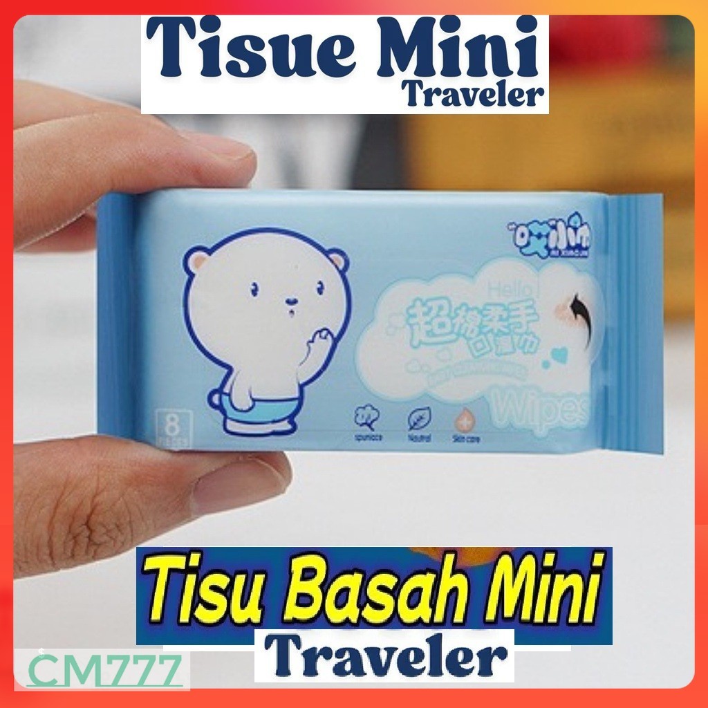 Tisu Basah Mini/Tissue Basah Kecil Traveler