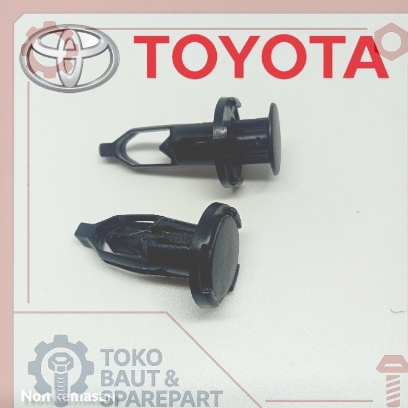 GROSIR BAUT SPAREPART KLIP KANCING BEMPER  GRIL DEPAN MOBIL TOYOTA INNOVA / FORTUNER / YARIS / ALTIS