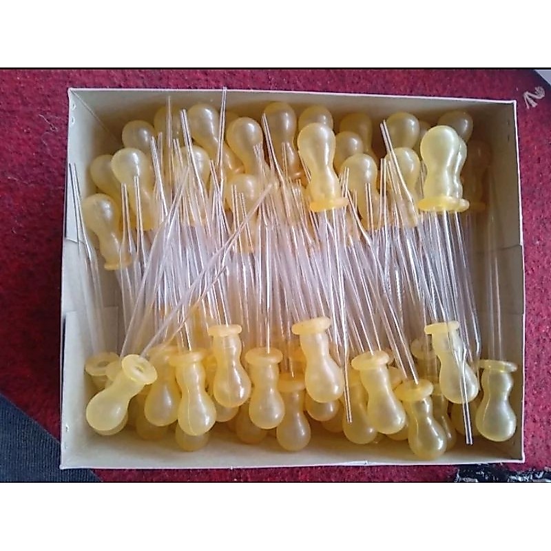 pipet tetes kaca ( kuning )
