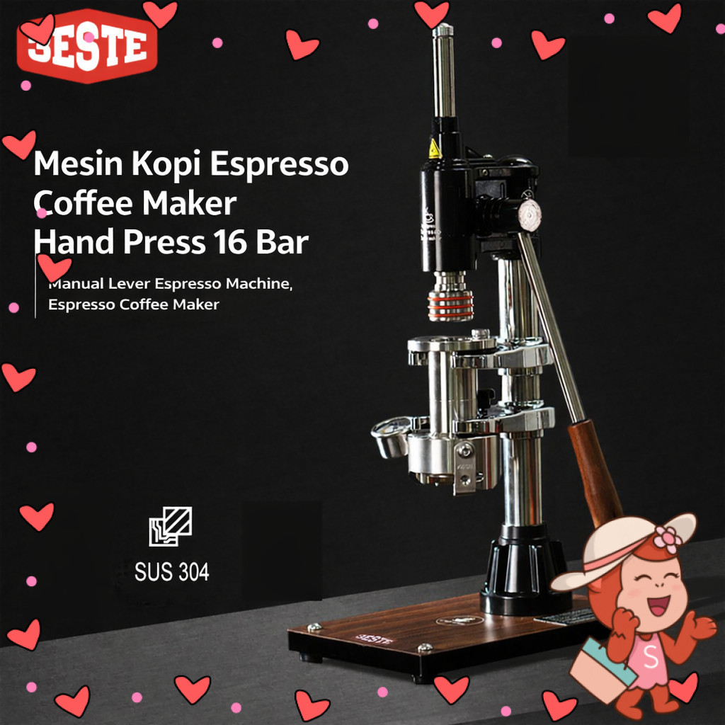 Trieste STARDUST Mesin Kopi Espresso Coffee Maker Hand Press 16 Bar - K001