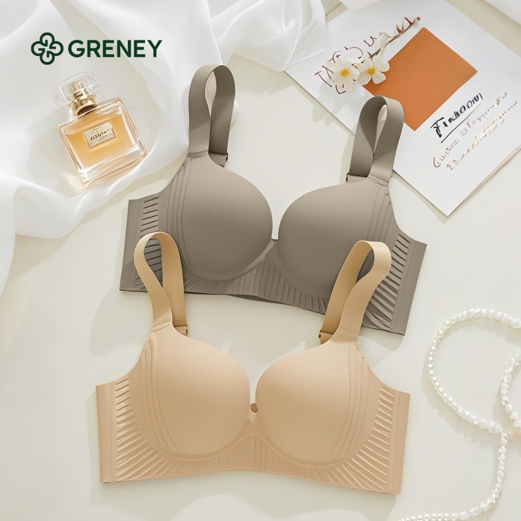 DEVIY BERKAH STORE GRENEY-Gbras-Bra Jumbo Big Size Desain Cup Pijat Tanpa kawat Push Up Seamless Bra