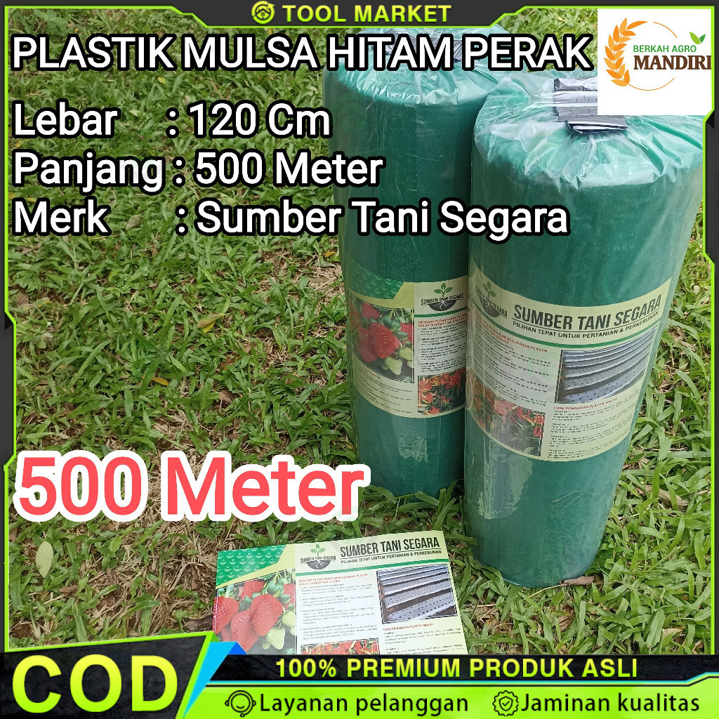 Plastik Mulsa Hitam Perak 500 Meter Untuk Pertanian