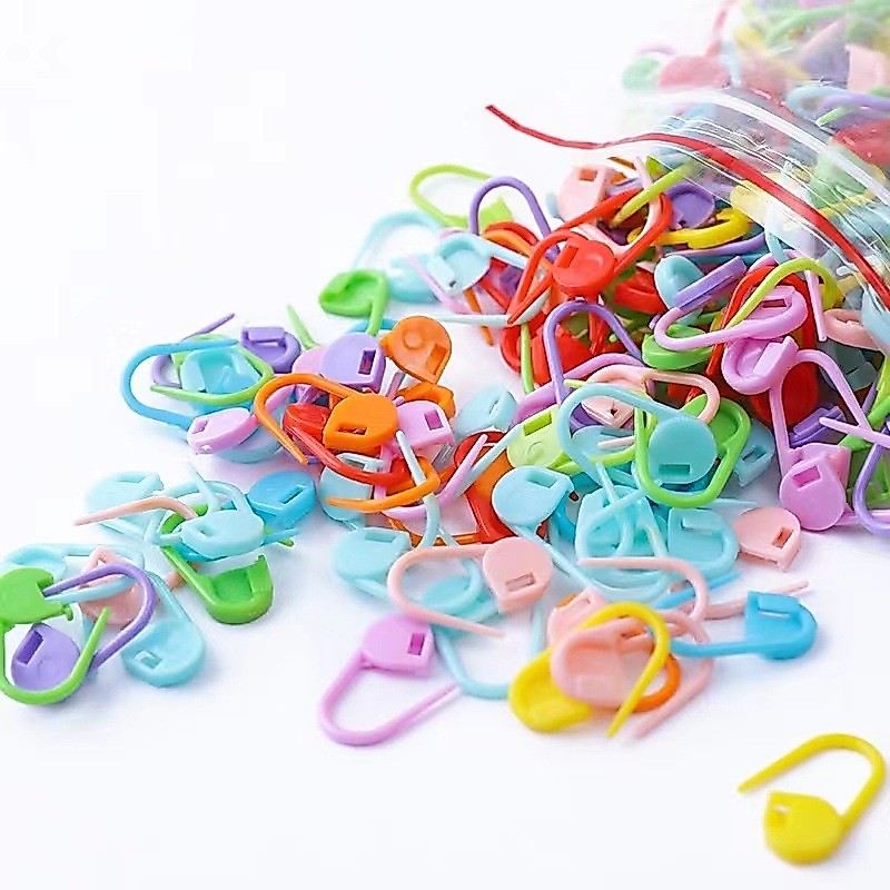STUDIO RAJUT - 25 50 100 PCS LOCKING PIN STITCH PENANDA PENITI RAJUT TUMPUL
