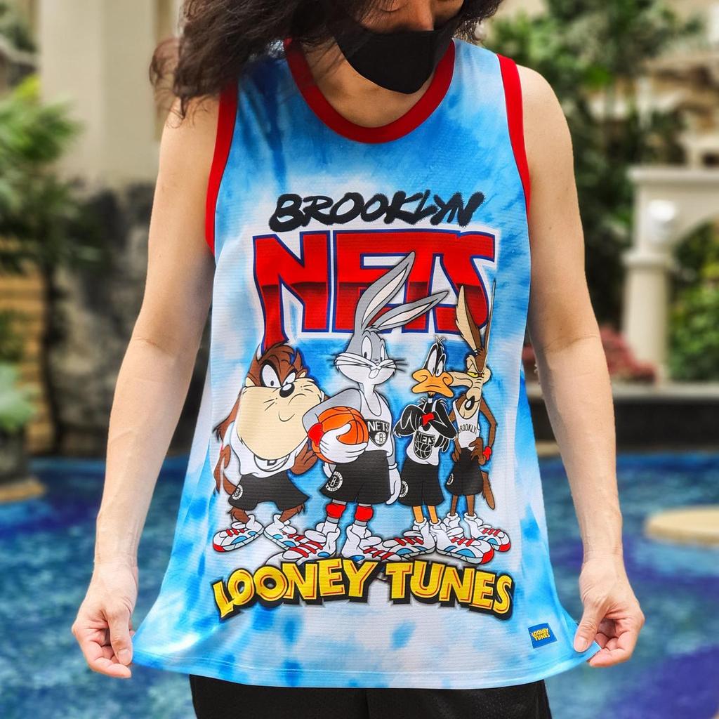 jersey basket looney tunes space jam nets bugs daffy taz pakaian olahraga