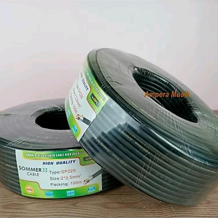 (JUAL 1 ROLL) Kabel speaker Sommer SP225 / SP 225 - ukuran 2x2.5 per roll