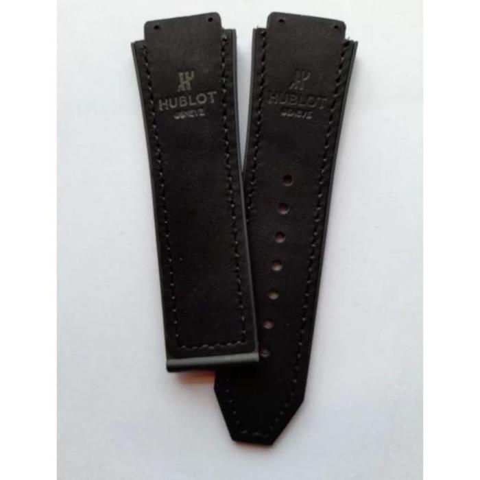 PROMO TERLARIS Strap Tali Jam Hublot Kulit Polos Tali/Strap Jam Tangan Hublot Geneva Bludru Tali Jam
