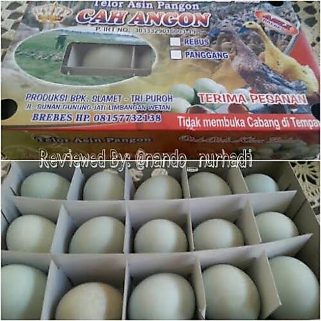 Telur Asin / Telor Asin Brebes Merek Cah Angon