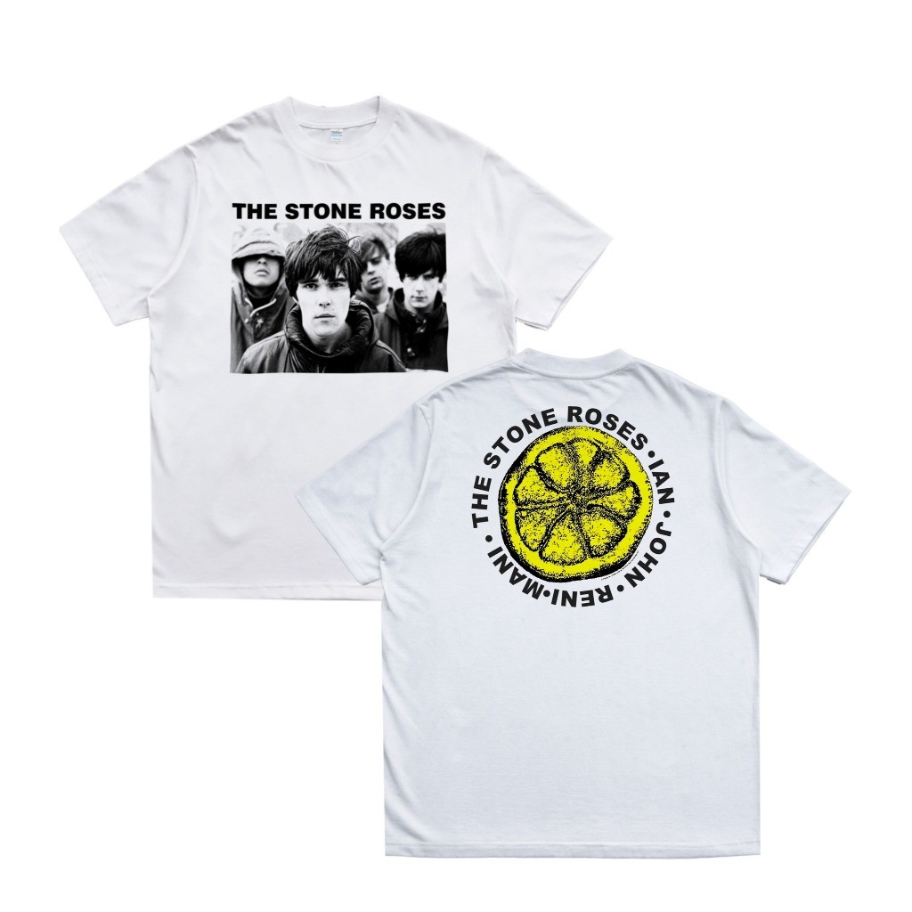 KAOS BAND THE STONE ROSES | BUILT UP TANPA JAHITAN SAMPING HIPROCK MERCHANDISE
