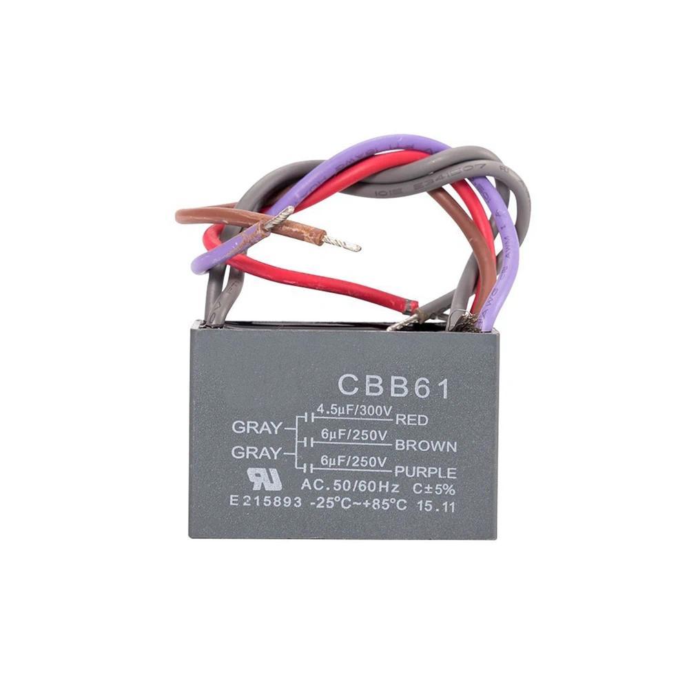 CBB61 Ceiling Fan Capacitor 5 Wire 5 Speed Starting Capacitor