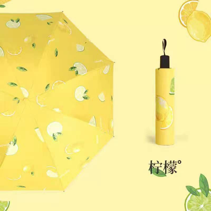 Payung Lipat Motif Buah Buahan Anti UV Payung 3D / Payung 3D Viral