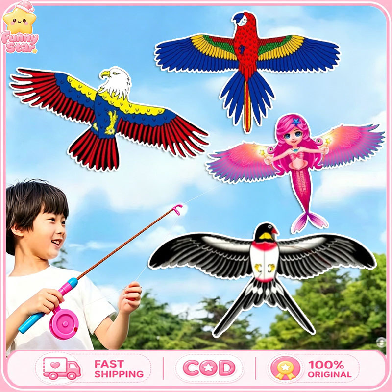 Mainan Layang Layangan Anak Layang-layang Burung Mini untuk Anak Mainan Layang-layang Karakter Denga