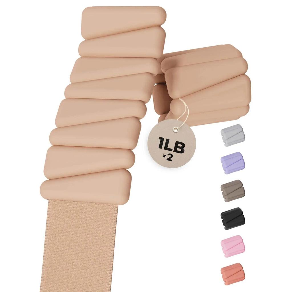Weighted Bangles, Ankle and Wrist Weights for Uni, Ankle Weights 1LB/ 2LB Ea (Set of 2), For Pilates