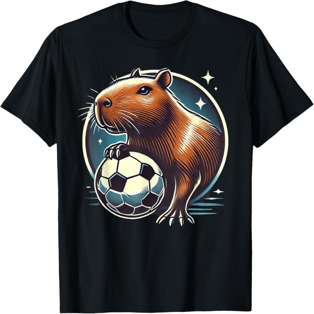 Soccer Capybara Capy Capybara Soccer Player T-Shirt