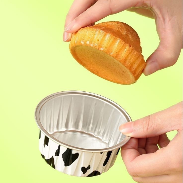 Latopia_ 10 Pcs Kue Cup Aluminium Foil Import Bisa Dipakai Berulang / Cup Foil Bulat / Cup Kue Pie
