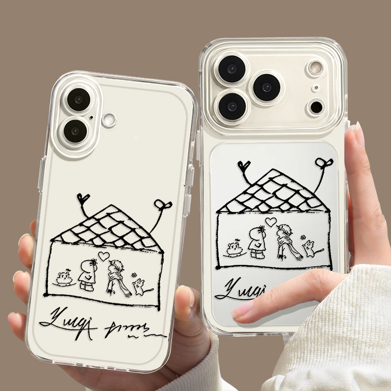 Case Soft clear OPPO Sketsa Rumah Minimalis untuk OPPO A3s A3 A5 PRO A5s A3X 5X A12 A7 A11k A9 A15 A