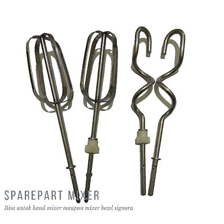 Whisk Spiral Pengaduk Mixer Signora Sepasang Kanan dan Kiri