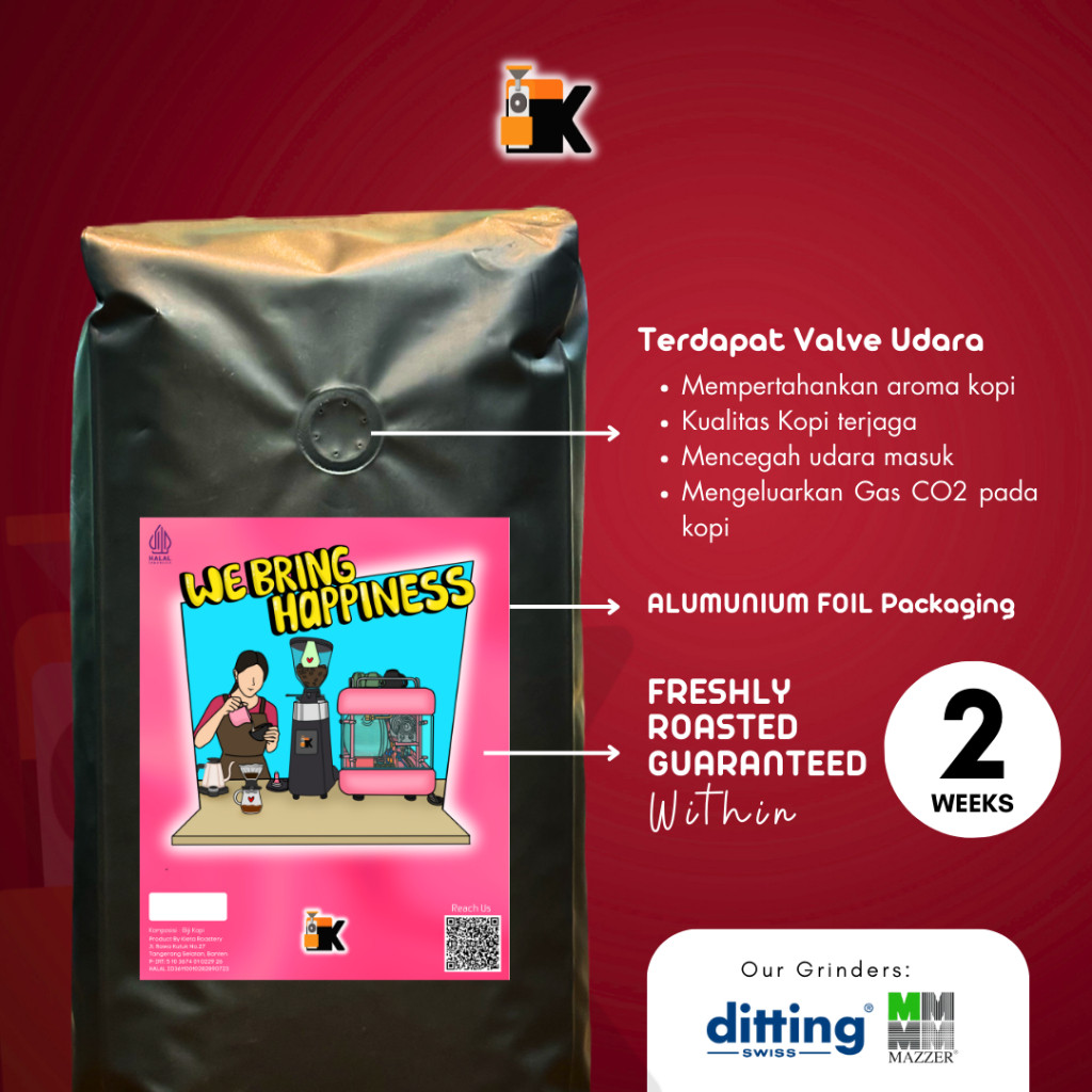 

JAMIN MURAH !!!Kieta Roastery - Biji Kopi Breakfast Toraja 80% Robusta 500g-1kg / Bubuk Roasted Coffee Bean(BISA LANGSUNG ORDER)