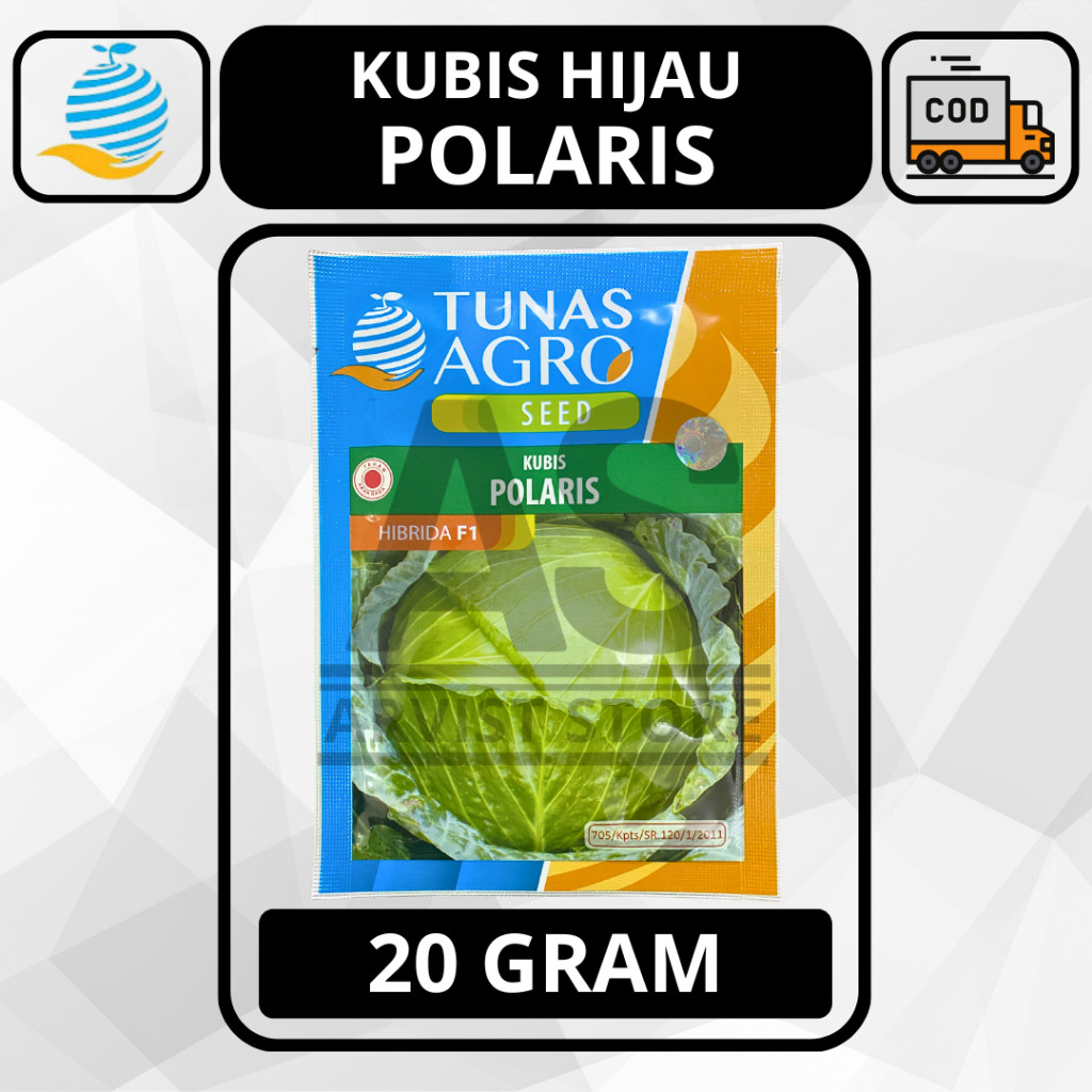 Benih Kubis Hijau POLARIS 20 Gram Tunas Agro Seed