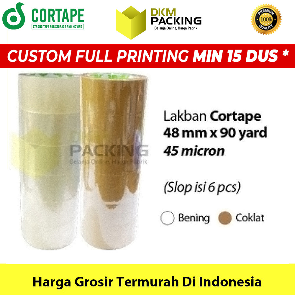 

Lakban 48mm x 90yard CORTAPE Plakban Isolasi PREMIUM TERMURAH / SELOP
