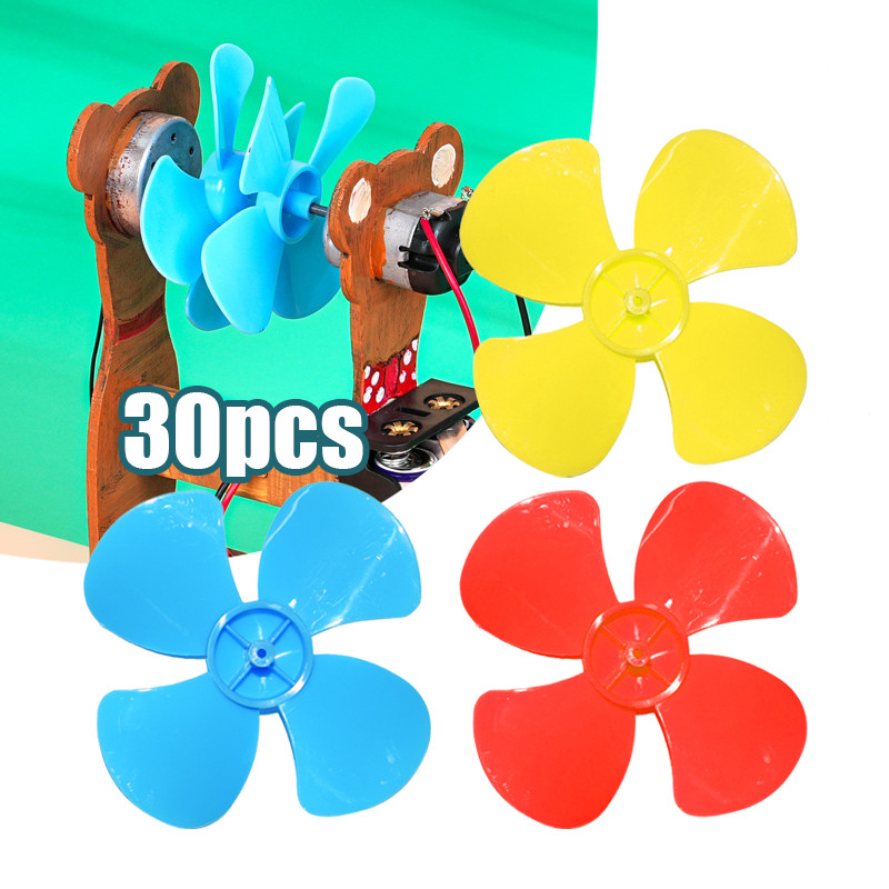 30pcs Baling-baling Layangan Kipas Angin Mini Fan Layang DIY Dinamo Motor DC