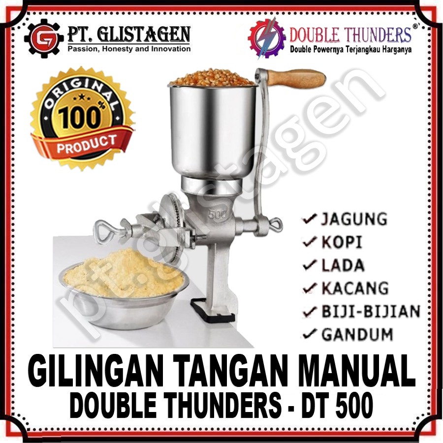 DT-T500 Mesin Giling Jagung Kopi Lada Kacang Rempah Biji Mesin Gilingan Manual Mesin Gilingan Manual