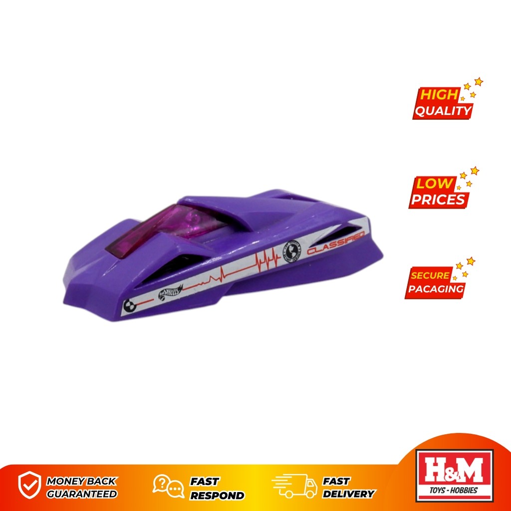 Hot Wheels Shadow Jet II Purple Loose - 64LS - LS1