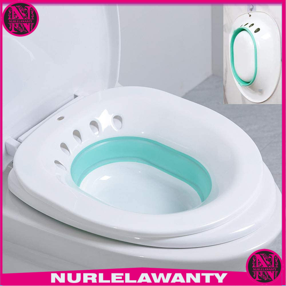 

- H&W Sitz Bath Baskom Kloset Perawatan Wasir Perineum Foldable - XSSG -