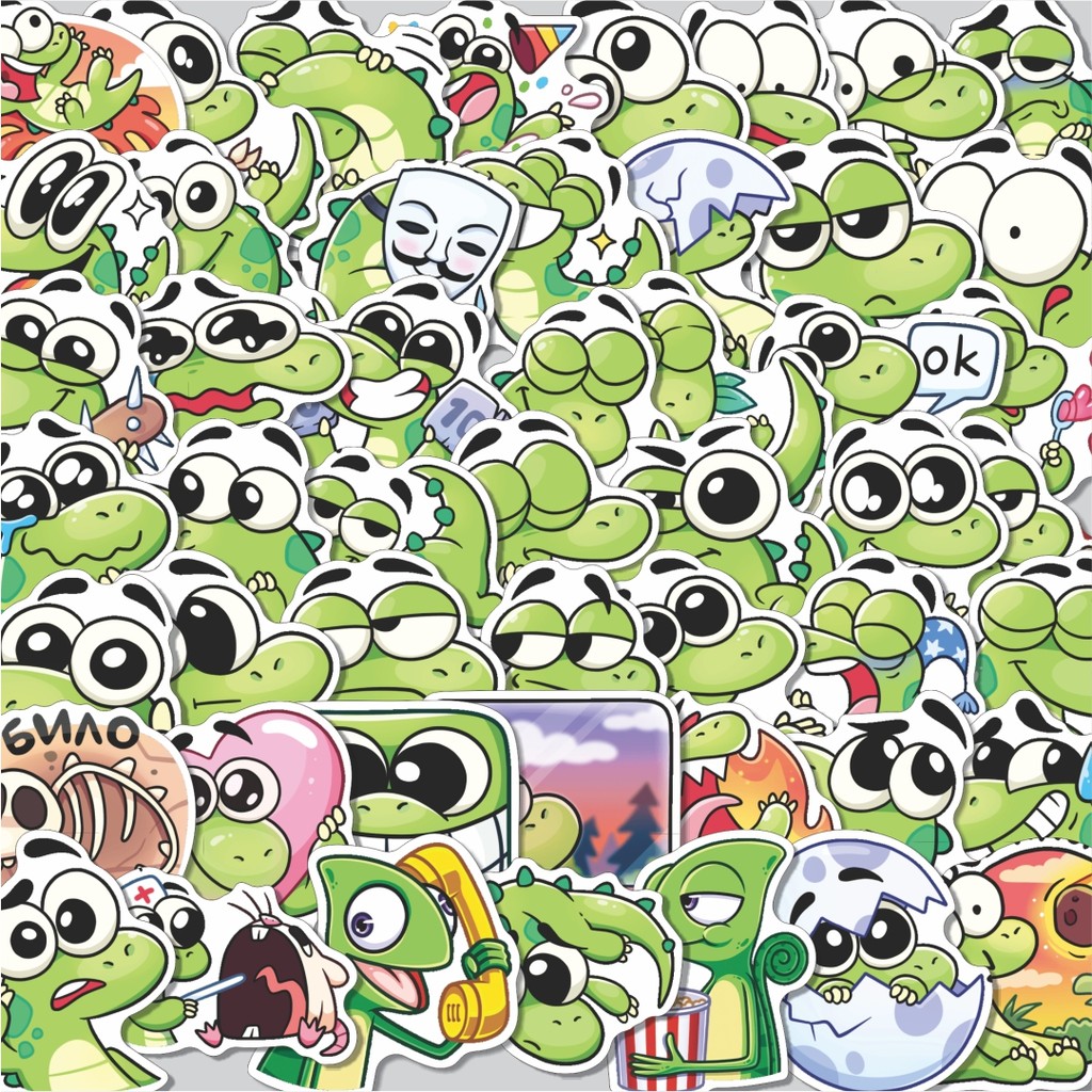 

Stiker Cutting Pack Stiker Animal Cute Dean the Dragon boy Isi 100Pcs Series Aesthetic Lucu Keren Untuk Koper Bahan Vynil