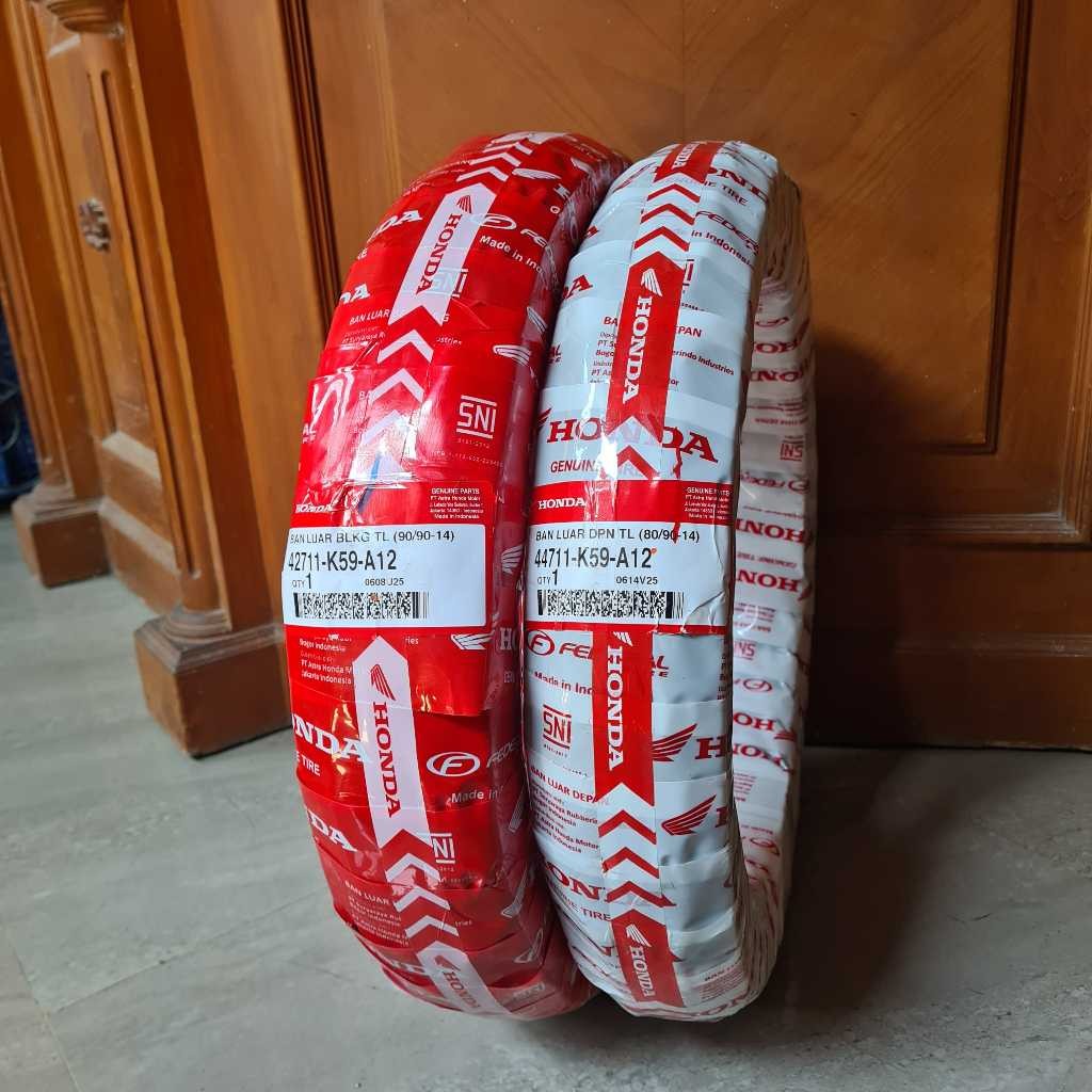 AHM Ban Depan Belakang Ring 12 – 100/90-12 & 110/90-12 Tubeless Ori Cocok Scoopy, Beat Street – Ban 