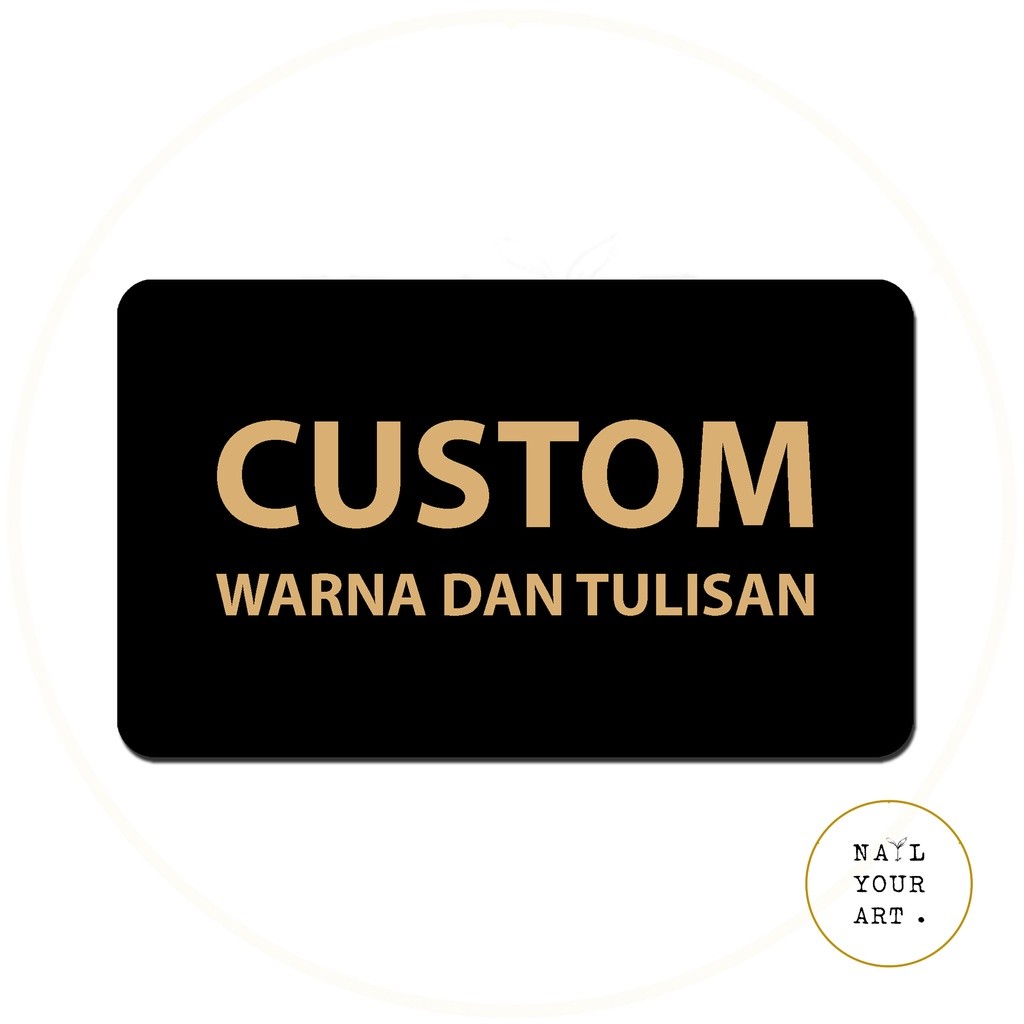 

CUSTOM SIGN AKRILIK CAFE ATAU RUMAH - TULISAN DAN WARNA - 20 x 12 CM