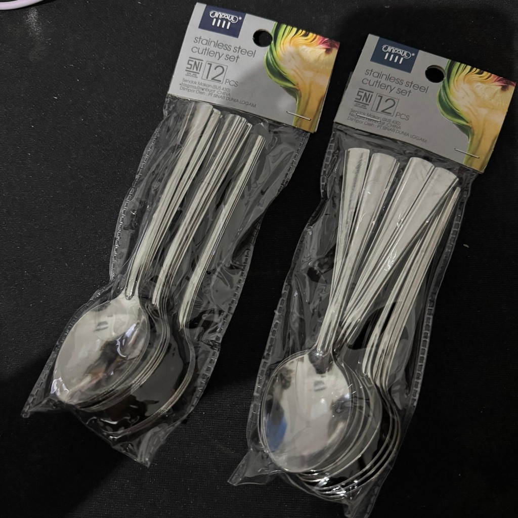 CLAIYDREAM Sendok teh kopi stainless tebal PREMIUM HOTEL / sendok teh pendek stainless / sendok teh 