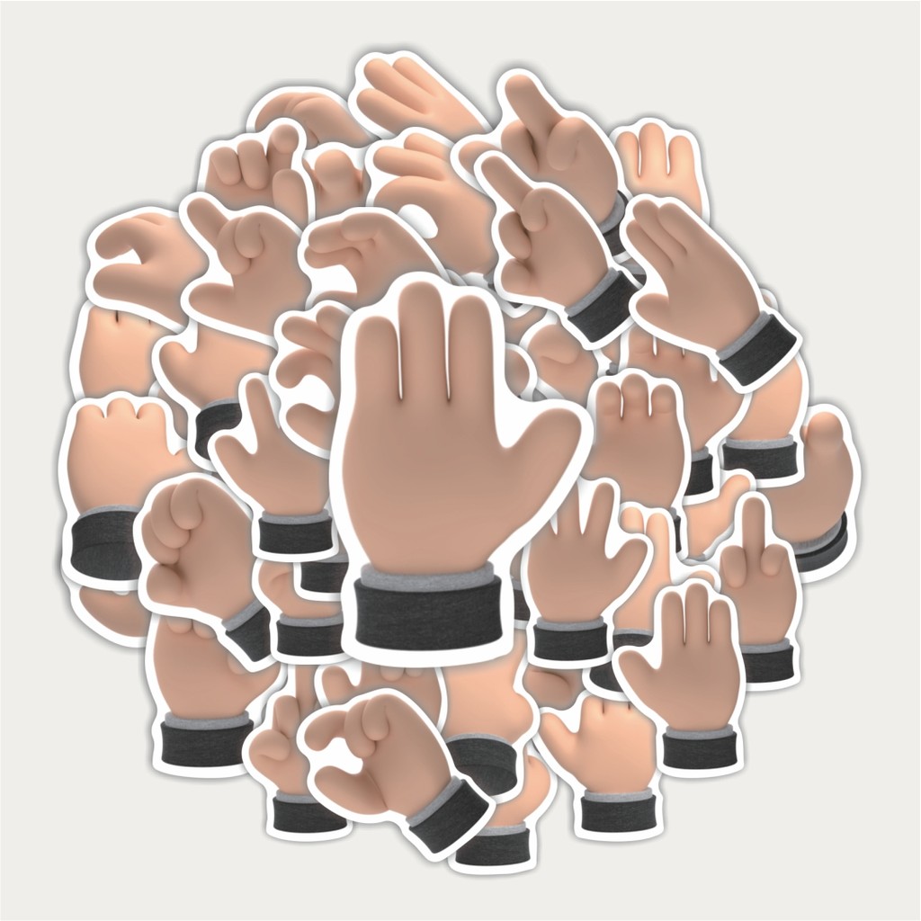 

Sticker Pack Stiker Hands Tone [Nada Tangan] | Sticker TUMBLR | Stiker LAPTOP KOPER HELM