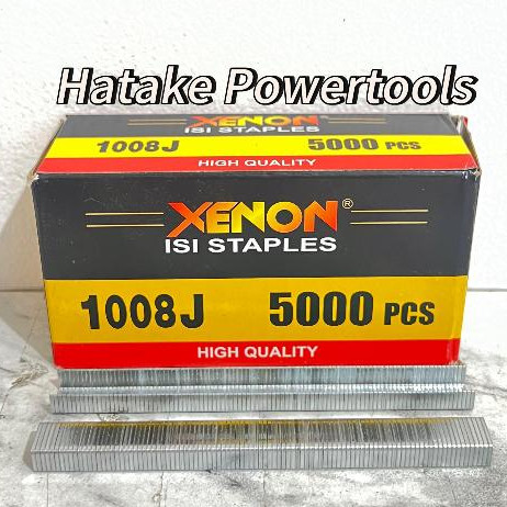 

XENON Isi Staples 1008J - Refill Air Nailer Gun Paku Tembak Bit Finish Nail 1008 J isi 5000pcs