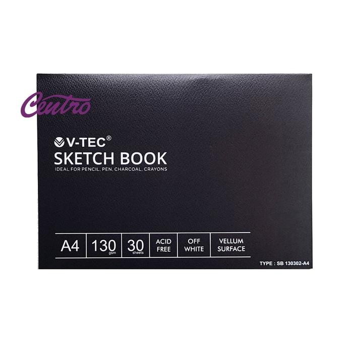 

V-TEC Sketchbook Vellum Surface A4 30 Lbr Buku Gambar Sketsa SB-130302