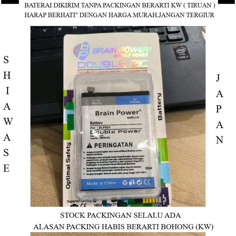 BATERAI Oppo F1S A59 BLP601 BLP 601 DOUBLE POWER BATU BATRE DOUBLE POWER REAL