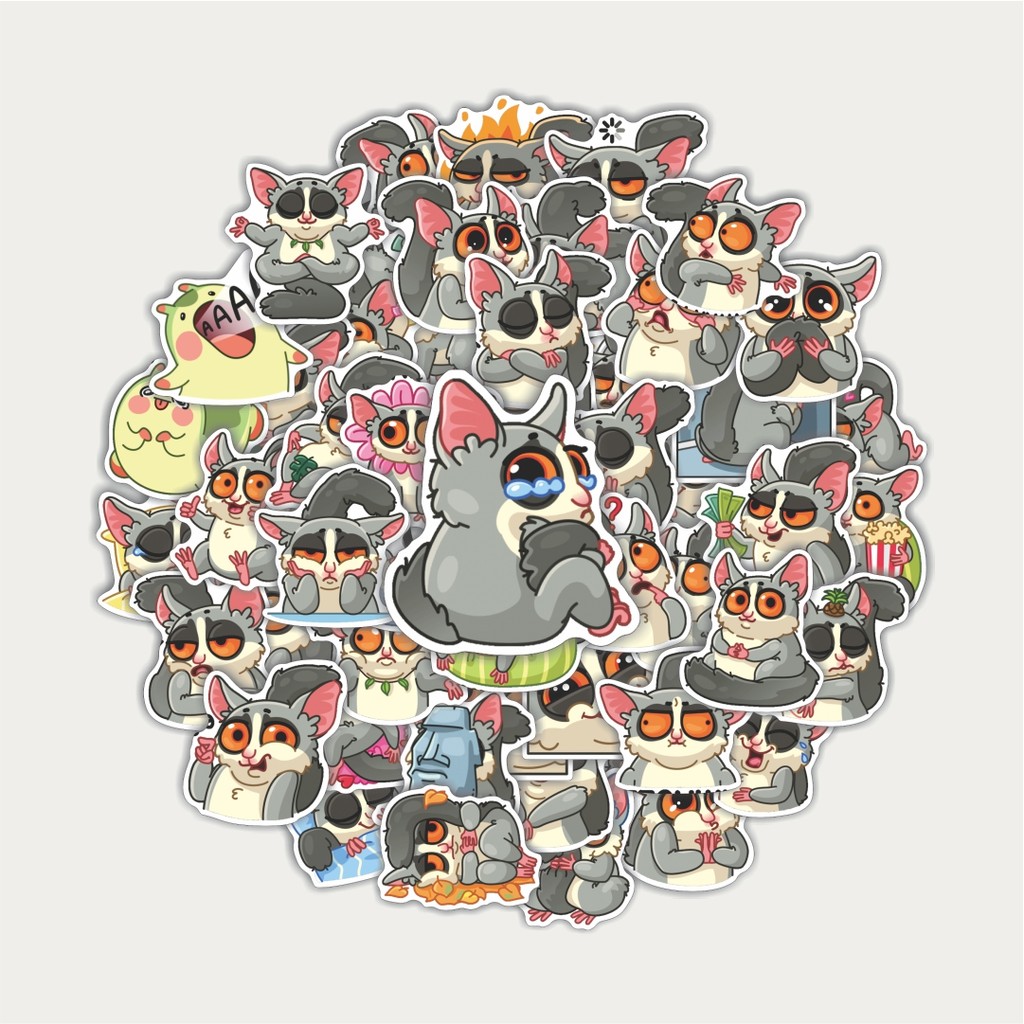 

Sticker Pack Stiker Animal Cute Lulu | Sticker TUMBLR | Stiker LAPTOP KOPER HELMP