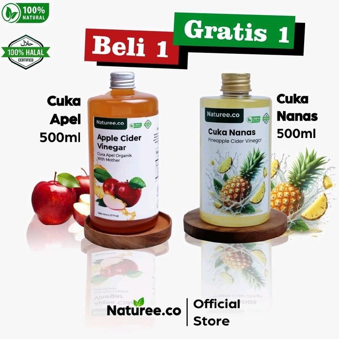 

HOT PRODUK BELI 1 GRATIS 1 CUKA APEL CUKA NANAS SARI LEMON CUKA APEL WITH MOTHER Botol apple cider vinegar braggs - Cuka Apel Free Nanas