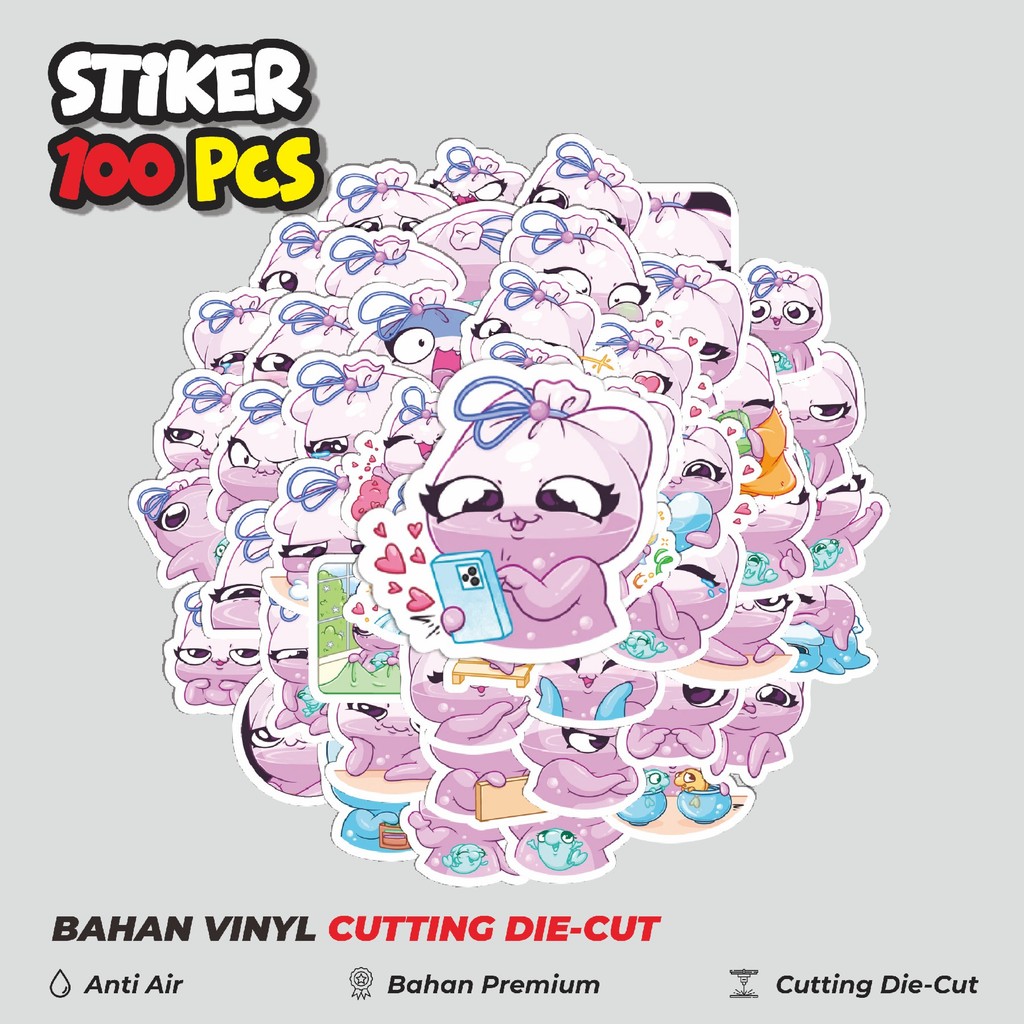 

Terbaru! 50 pcs Stiker Kartun Cuty Kiselka Dekorasi Lucu Kreatif untuk Notebook, Skateboard, HP
