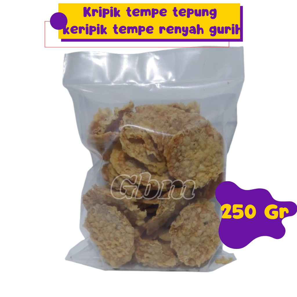 

Kripik tempe tepung keripik tempe renyah gurih camilan snack arisan oleh oleh 200gr