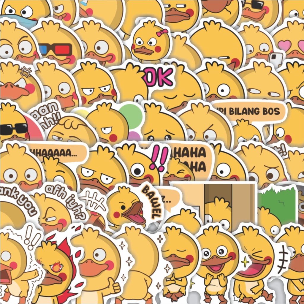 

Stiker Cutting Pack Stiker Animal Cute Shy Duck [Bebek] Isi 100Pcs Series Aesthetic Lucu Keren Untuk Koper Bahan Vynil