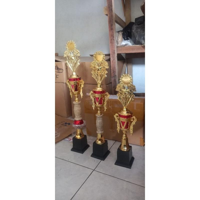 piala trophy marmer 1 set juara 123 kaki 1
