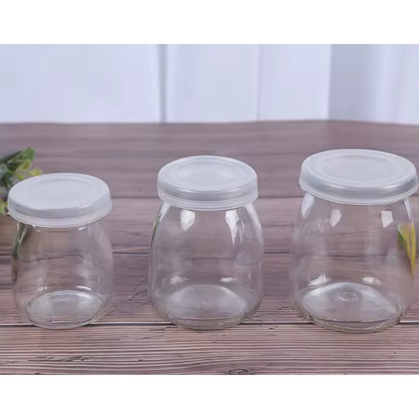 PUDDING JAR KACA + TUTUP PLASTIK 100ML 150ML 200ML / TOPLES GELAS JELLY AGAR AGAR YOGURT BUAH XIMILU