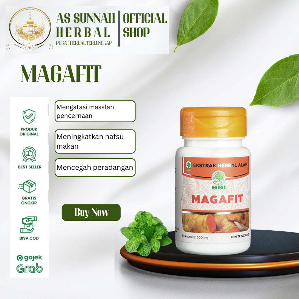 Magafit HNI HPAI Obat Maag Kronis Dan Obat Asam Lambung Ampuh, Herbal Obat Asam Lambung HNI HPAI