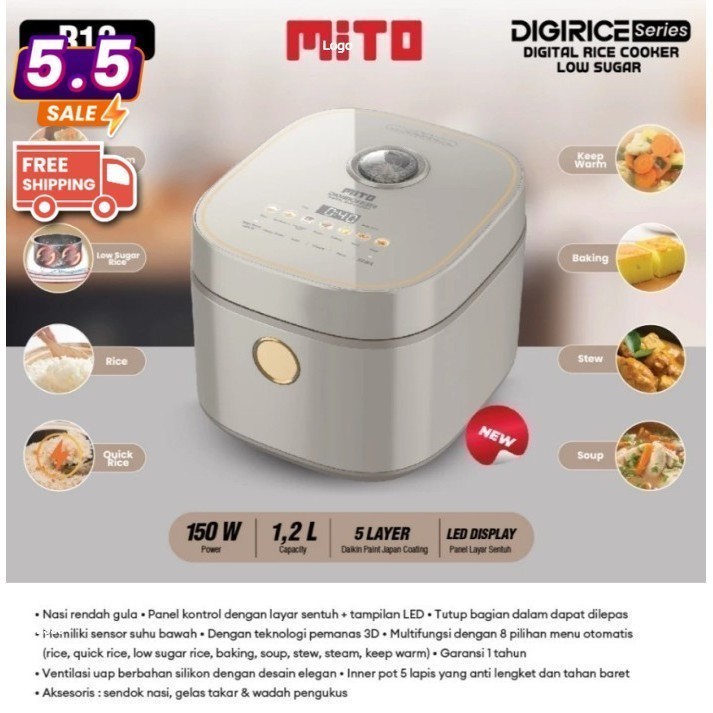 MITOCHIBA MAGIC COM R12 1.2 L DIGITAL RICE COOKER