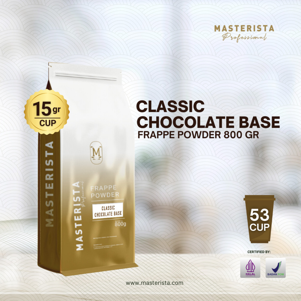 

Masterista Bubuk Minuman Classic Chocolate Base 800gr