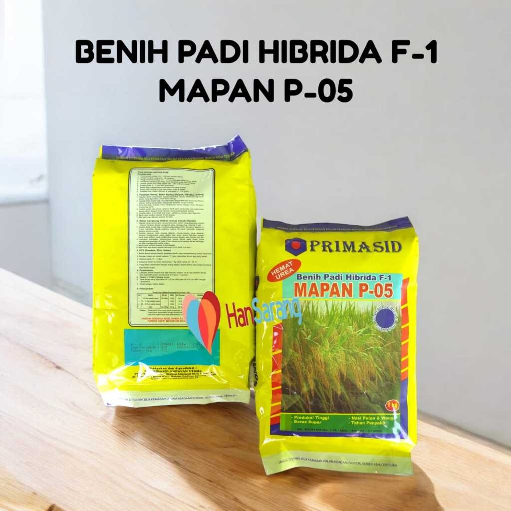 GEBYAR PROMO 9.9  Benih Bibit Padi Hibrida F-1 MAPAN P- 05 PRIMASID 1Kg  Asli Primasid